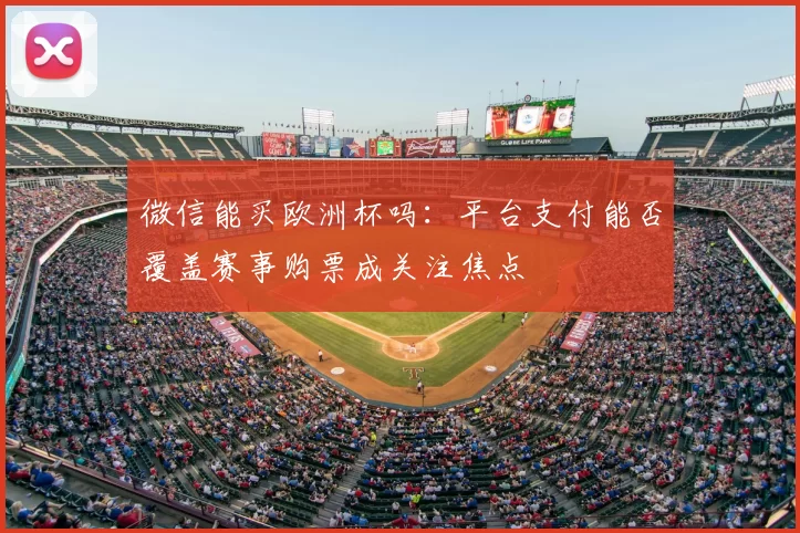 微信能买欧洲杯吗:平台支付能否覆盖赛事购票成关注焦点